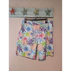 Peter Millar Tropical Print Swim Trunks